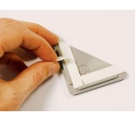 Coin de protection auto-adhésif - Classement M2 - 80mm x 60mm Gris Clair