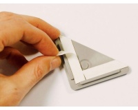 Coin de protection auto-adhésif - Classement M2 - 80mm x 60mm Gris Clair