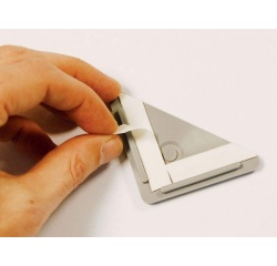 Coin de protection auto-adhésif - Classement M2 - 80mm x 60mm Blanc