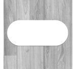 Marquage au sol bande Adhésive de signalisation - 180 x 80 mm