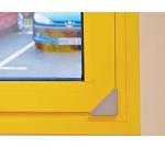 Coin de protection auto-adhésif - Classement M2 - 80mm x 60mm Gris Clair