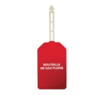 Plaquettes - Danger Bouteille de gaz pleine - Polyester