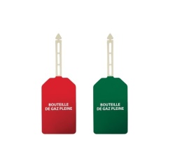 Plaquettes - Danger Bouteille de gaz pleine - Polyester