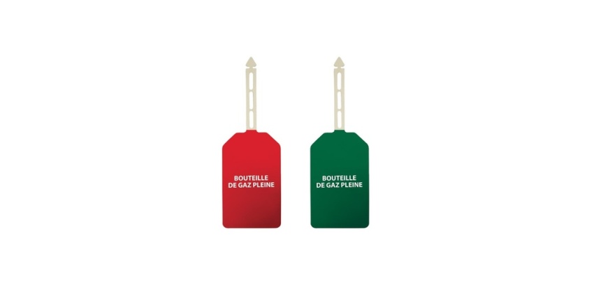 Plaquettes - Danger Bouteille de gaz pleine - Polyester