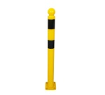 Potelet - Flexible mémoire de forme renforcée - Jaune et noir 1130 mm