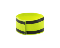 Brassard jaune rétroréfléchissant haute visibilité velcro