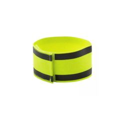 Brassard jaune rétroréfléchissant haute visibilité velcro