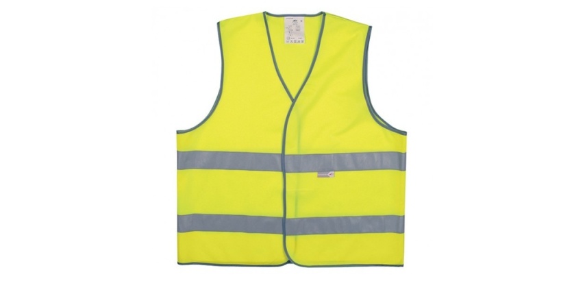 Gilet de sécurité ECO+ jaune fluo bandes réfléchissantes