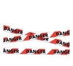 Ruban - Signalisation "TRAVAUX" Rouge  Blanc - 100m x 50mm