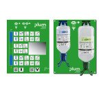 Station lavage oculaire PLUM DUO – Saline 1000 mL + pH neutre 500 mL