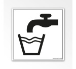 Panneau d'Information - Pictogramme Eau potable - Format Carré