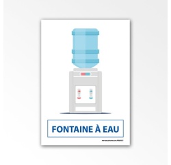 Signalétique d'information ERP - Pictogramme Fontaine à eau - Carré