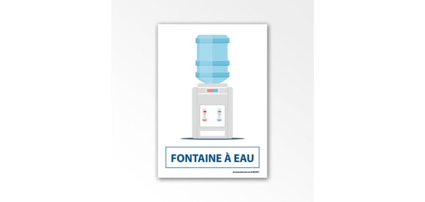 Signalétique d'information ERP - Pictogramme Fontaine à eau - Carré