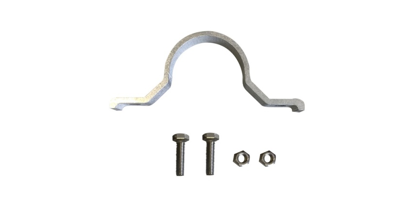 Bride de fixation pour poteau Ø60 mm - Visserie M8 ou M10