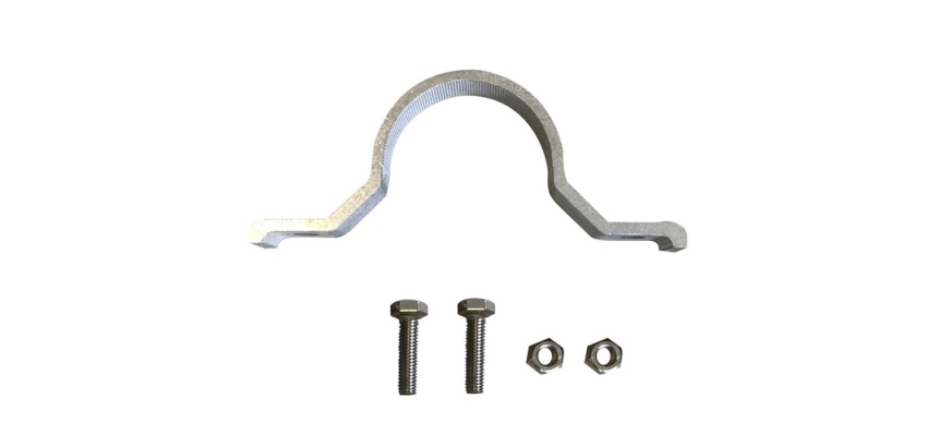 Bride de fixation pour poteau Ø60 mm - Visserie M8 ou M10
