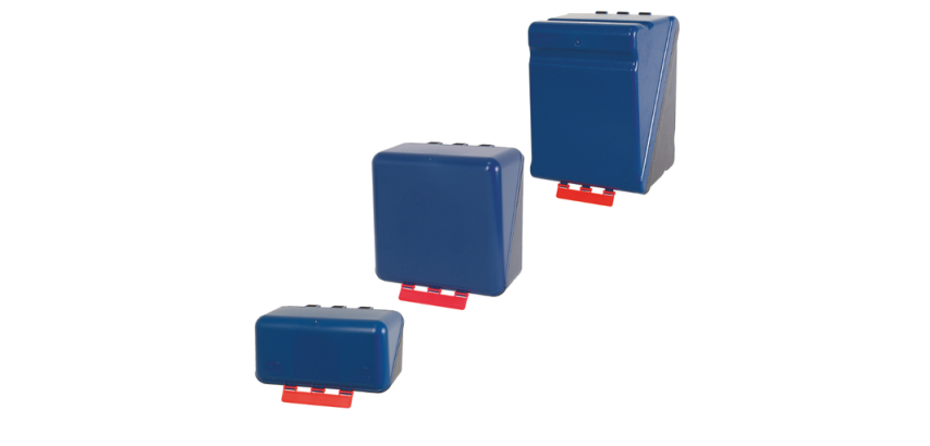 Boîte de rangement EPI personnalisable bleu - Plastique ABS Mini