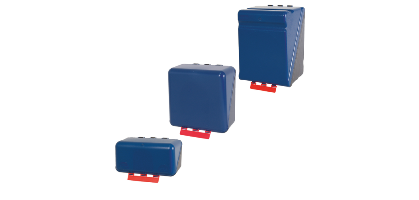 Boîte de rangement EPI personnalisable bleu - Plastique ABS