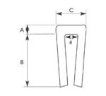 Coin protection - Élastomère thermoplastique 3 côtés - 1 m Noir