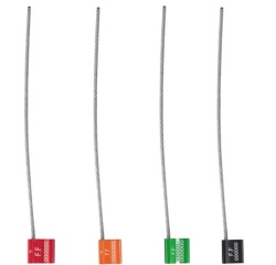 Scellés de Sécurité - Métalliques à Câble TECSEAL - 25 pièces