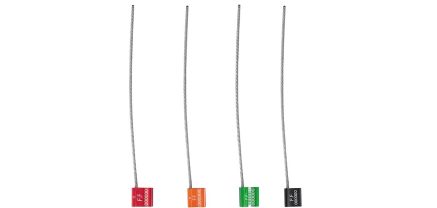 Scellés de Sécurité - Métalliques à Câble TECSEAL - 25 pièces