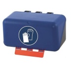 Boîte de rangement - Gants protection - Bleue/Transparente Mini Bleu