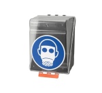 Boîte de rangement EPI - Protections Respiratoires - Plastique ABS Maxi Transparent