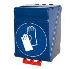 Boîte de rangement - Gants protection - Bleue/Transparente Mini Bleu