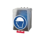 Boîte de rangement - EPI Casques de protection - Plastique ABS Transparent