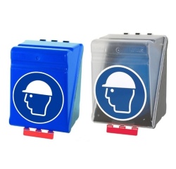 Boîte de rangement - EPI Casques de protection - Plastique ABS Bleu