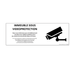 Panneau de protection - Immeuble sous Vidéoprotection - ISO 7010 297 x 105 mm PVC 2 mm
