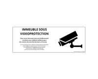 Panneau de protection - Immeuble sous Vidéoprotection - ISO 7010