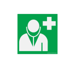 Panneau ISO EN 7010 - Médecin - E009