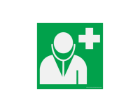 Panneau ISO EN 7010 - Médecin - E009