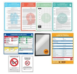 Kit affiches obligatoires entreprise – À partir de 50 salariés