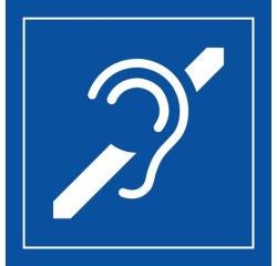 Pictogramme - Info accessibilité malentendant - ISO 7001