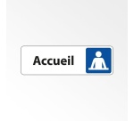 Plaque Accueil Aluminium Brossé