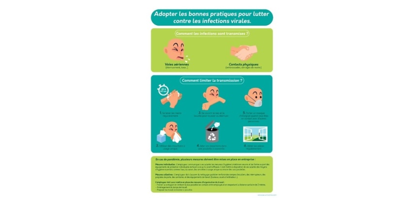 Poster - Bonnes pratiques anti-infections virales A4