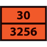 Plaque ADR - Liquide inflammable transporté à chaud - 30/3256 Aluminium