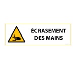 Panneau de Danger - Écrasement des mains - W024 - ISO 7010
