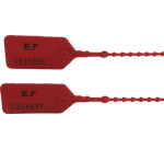 Scellés de Sécurité SEALI - Polypropylène - 250 mm - Lot 100 ex Rouge