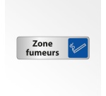 Panneau Information - Zone fumeurs avec Pictogramme Cigarette