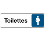 Panneau Toilettes Femme adhésif – 2 formats