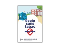 Panneau Signalétique - Espace sans tabac - École 210 x 148 mm (A5) PVC 2 mm