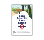 Panneau Signalétique - Espace sans tabac - Parc  Jardin