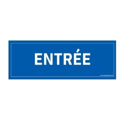 Signalétique d'information - Pictogramme Entrée - 210 x 75 mm Vinyle Souple Autocollant