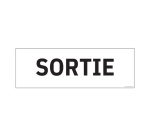 Plaque de porte SORTIE - 210 x 75 mm