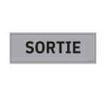 Plaque de porte SORTIE - 210 x 75 mm