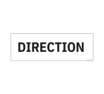 Panneau d'information bureau - Direction - 210 x 75 mm PVC 2 mm Gris