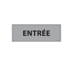 Panneau - Info Entrée 210x75 mm PVC 2 mm Blanc