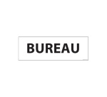 Signalétique d'information - Pictogramme Bureau - 210 x 75 mm PVC 2 mm Blanc